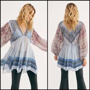 NWOT Free People Aliyah Printed Tunic
